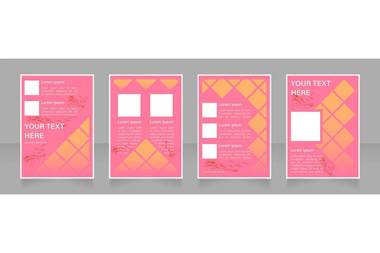 Brochure blank layout design template bundle