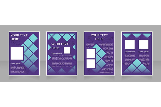 Brochure blank layout design template bundle