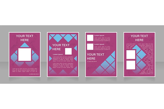 Brochure blank layout design template bundle