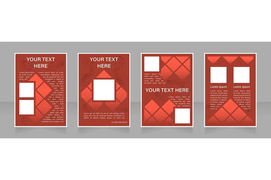 Brochure blank layout design template bundle