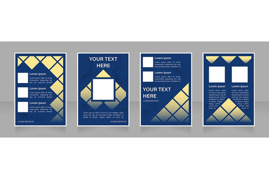 Brochure blank layout design template bundle