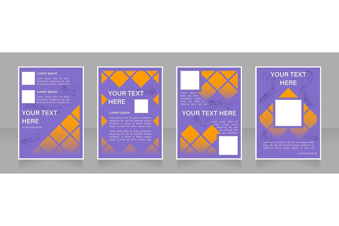 Brochure blank layout design template bundle