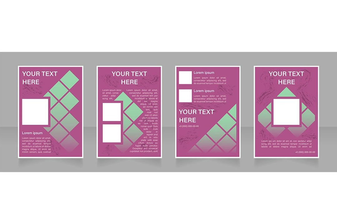 Brochure blank layout design template bundle