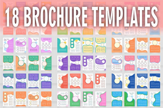 Brochure template layout design bundle