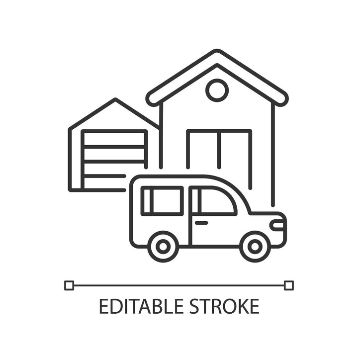 Building and repair house linear icons set