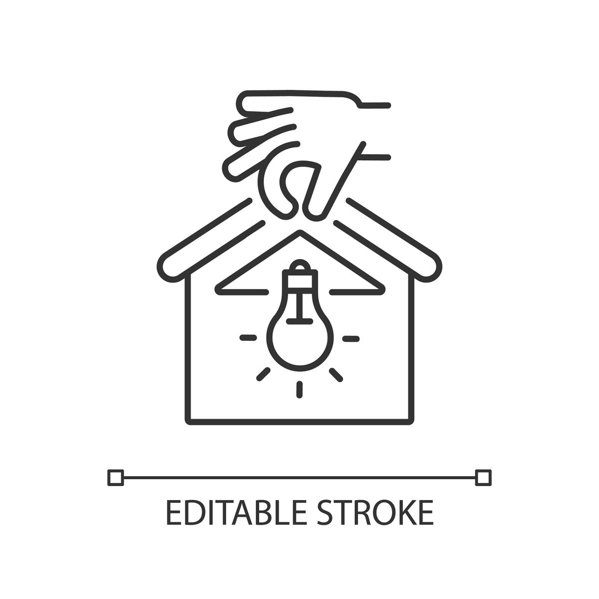 Building and repair house linear icons set