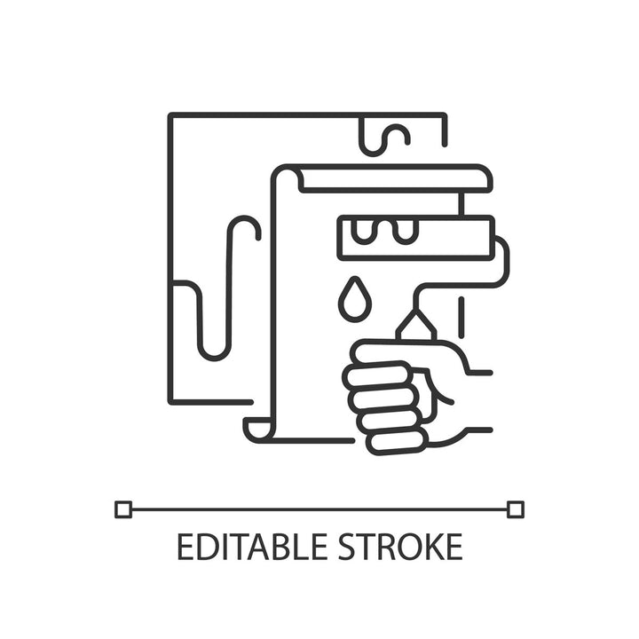 Building and repair house linear icons set