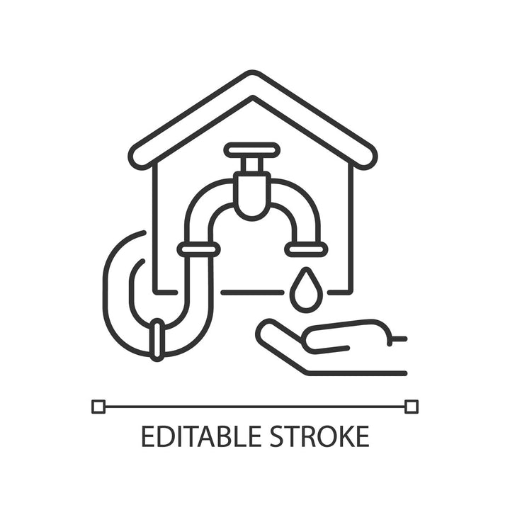 Building and repair house linear icons set