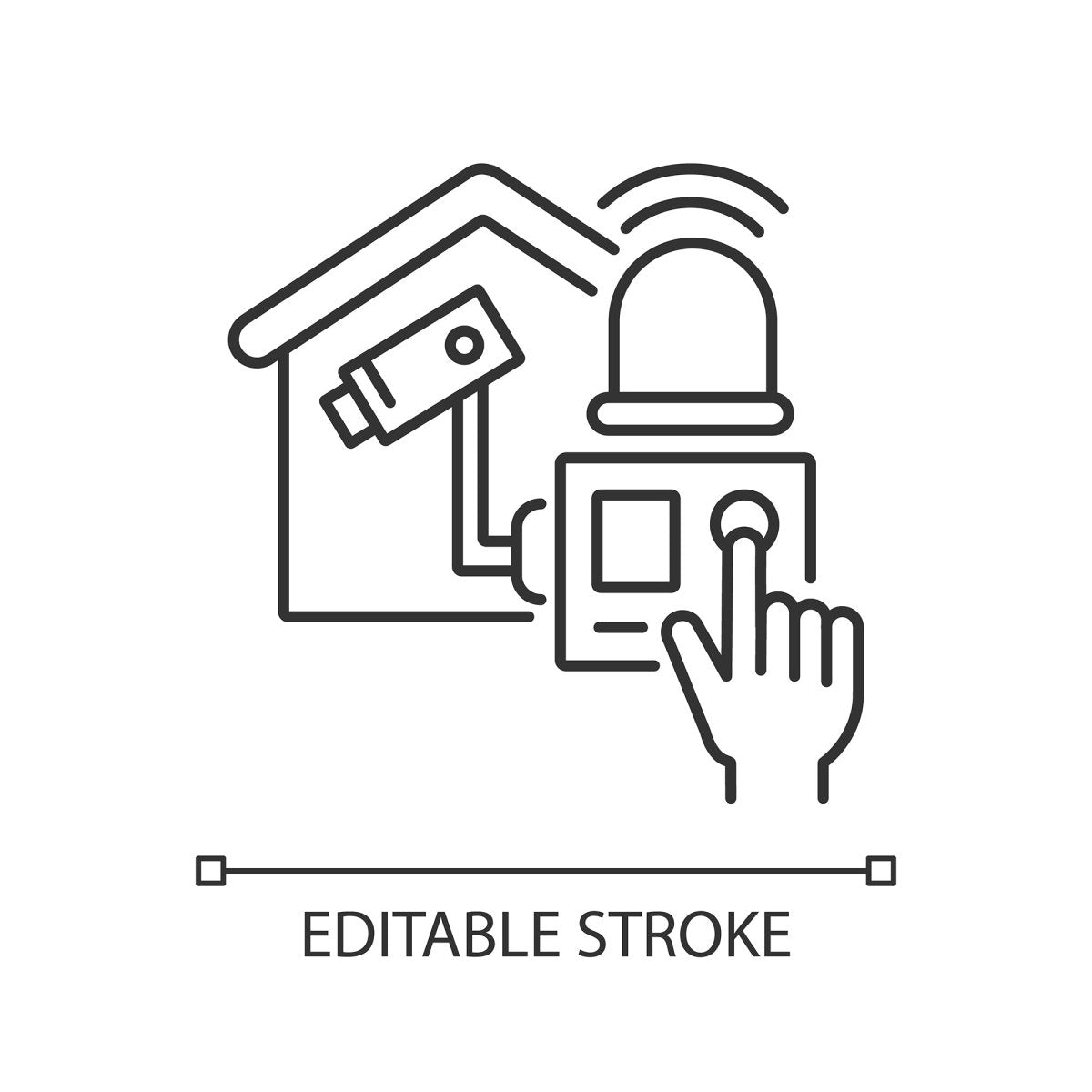 Building and repair house linear icons set
