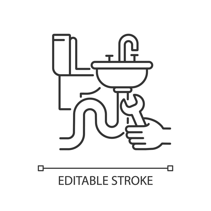 Building and repair house linear icons set