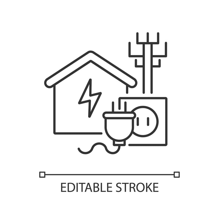 Building and repair house linear icons set