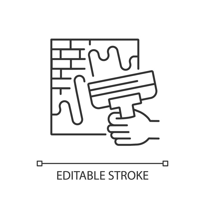 Building and repair house linear icons set