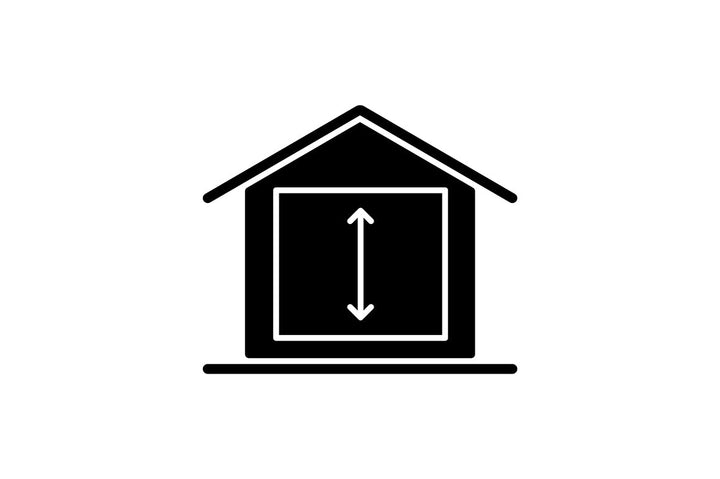 Building safety requirements black glyph icons set on white space