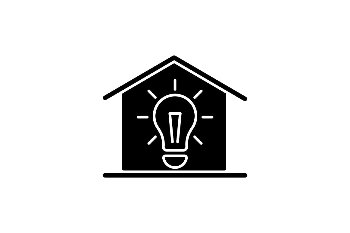 Building safety requirements black glyph icons set on white space