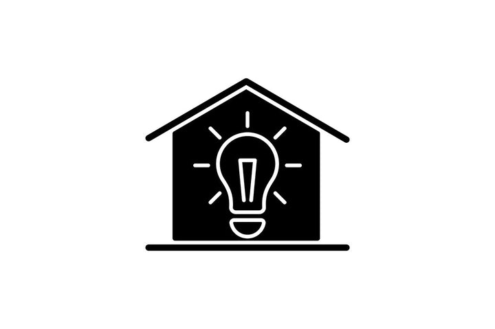Building safety requirements black glyph icons set on white space