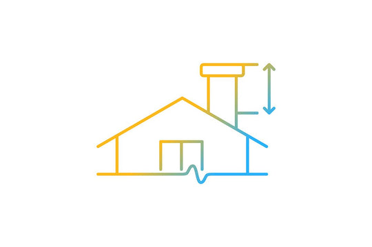 Building safety requirements gradient icons set for dark and light mode