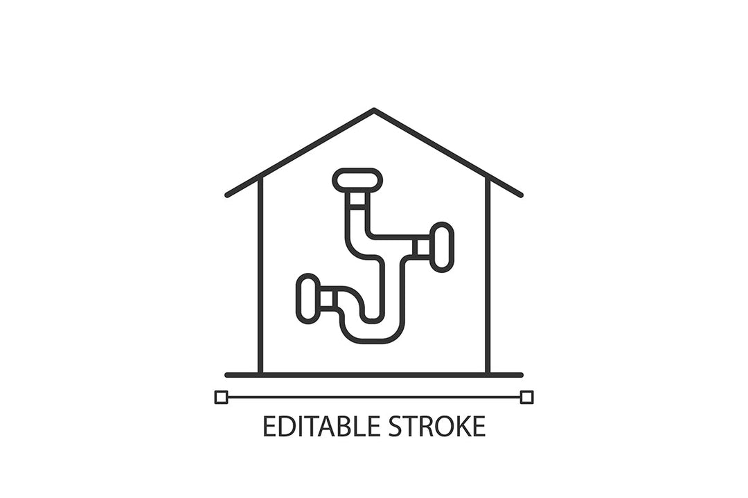 Building safety requirements linear icons set for dark and light mode