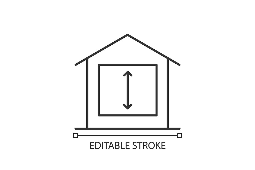 Building safety requirements linear icons set for dark and light mode