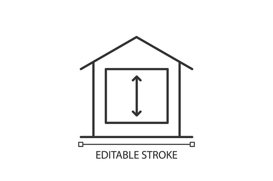 Building safety requirements linear icons set for dark and light mode