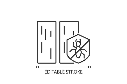 Building safety requirements linear icons set for dark and light mode