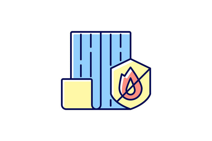 Building safety requirements RGB color icons set