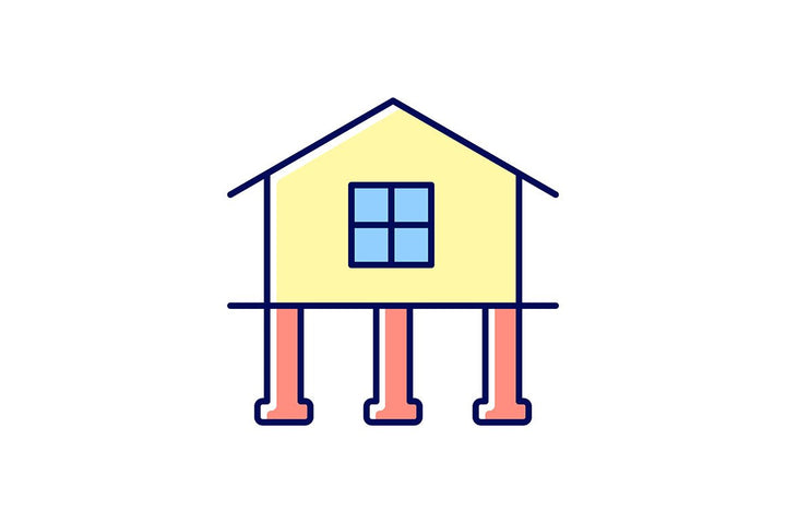Building safety requirements RGB color icons set