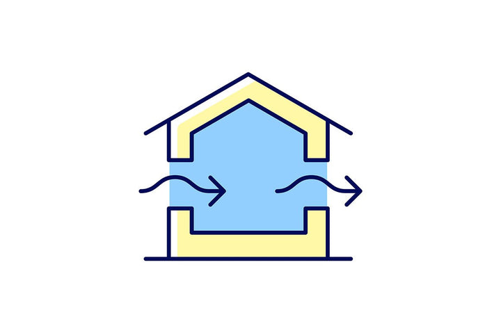 Building safety requirements RGB color icons set