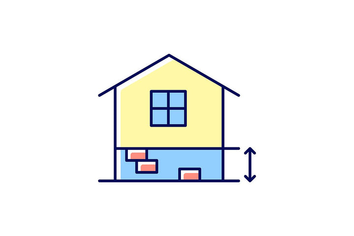 Building safety requirements RGB color icons set