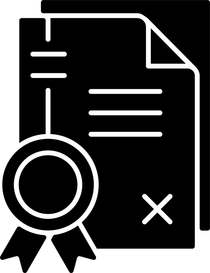 Business assets black glyph icons set on white space