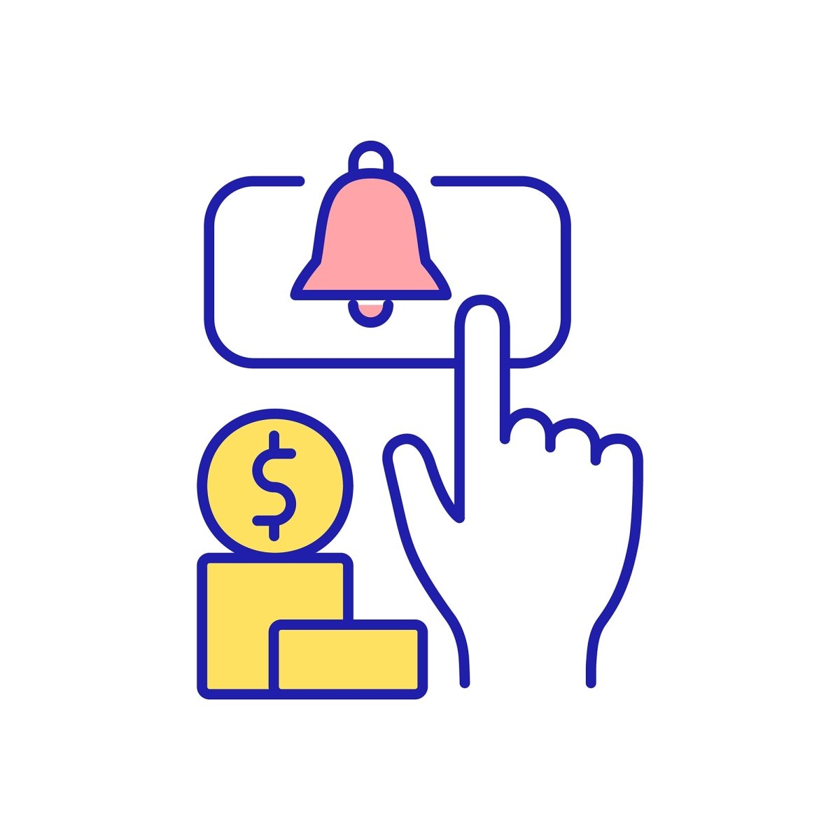 Business commerce RGB color icons set