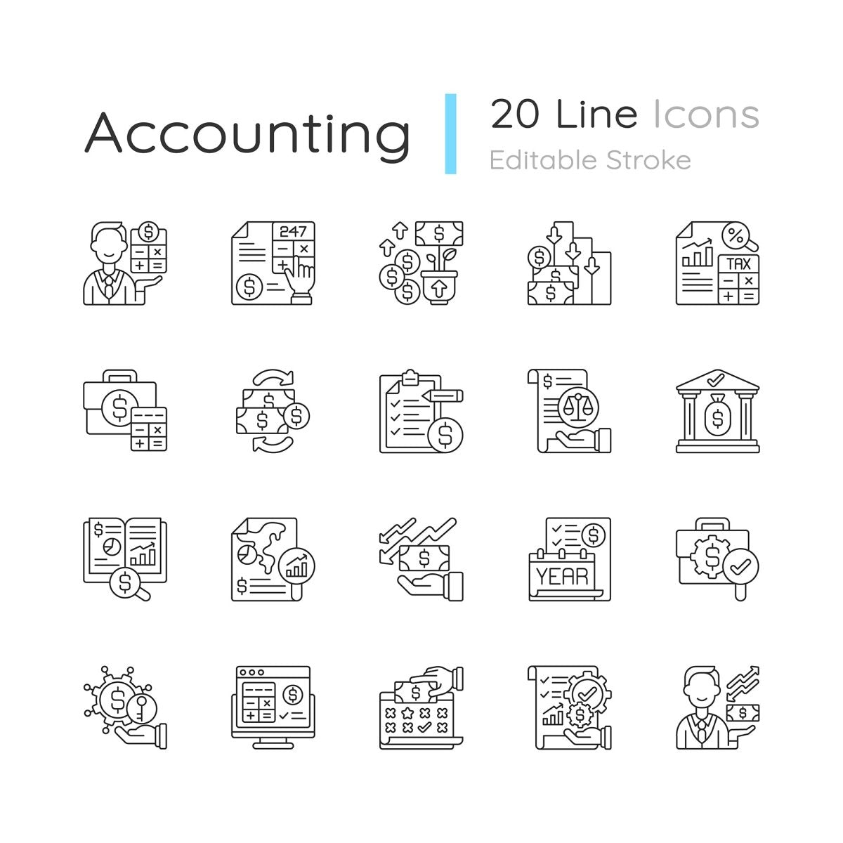 Business icons bundle