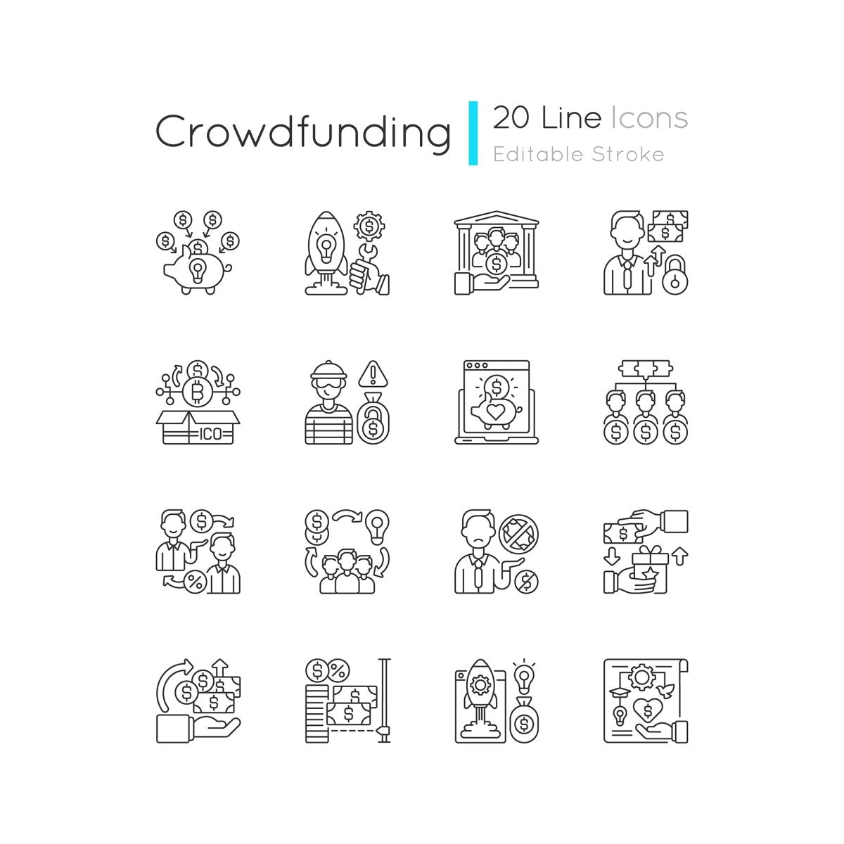 Business icons bundle