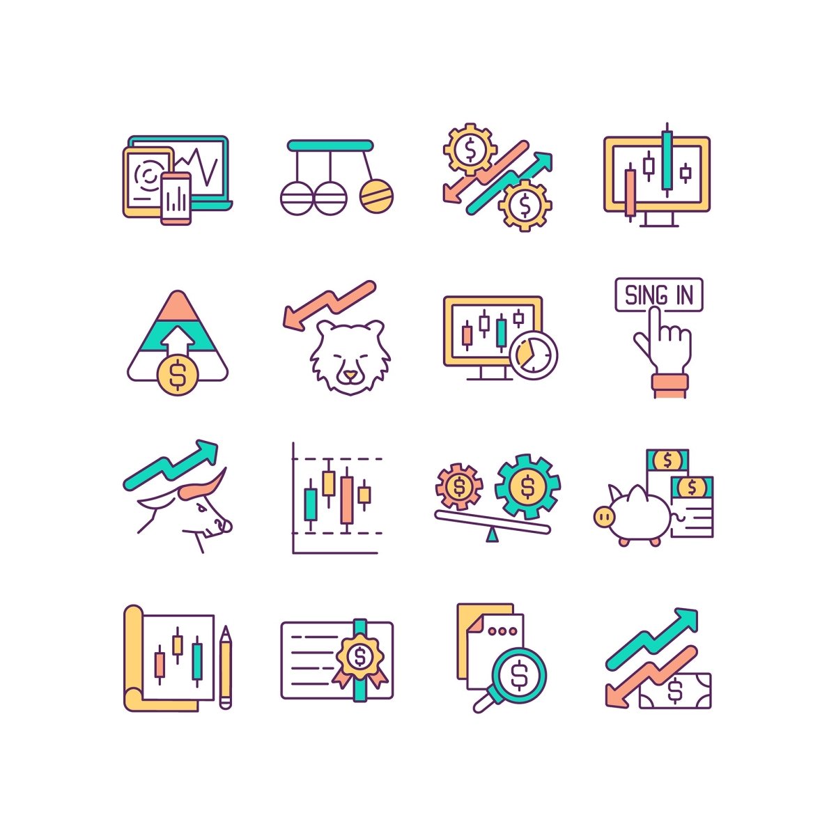 Business icons bundle