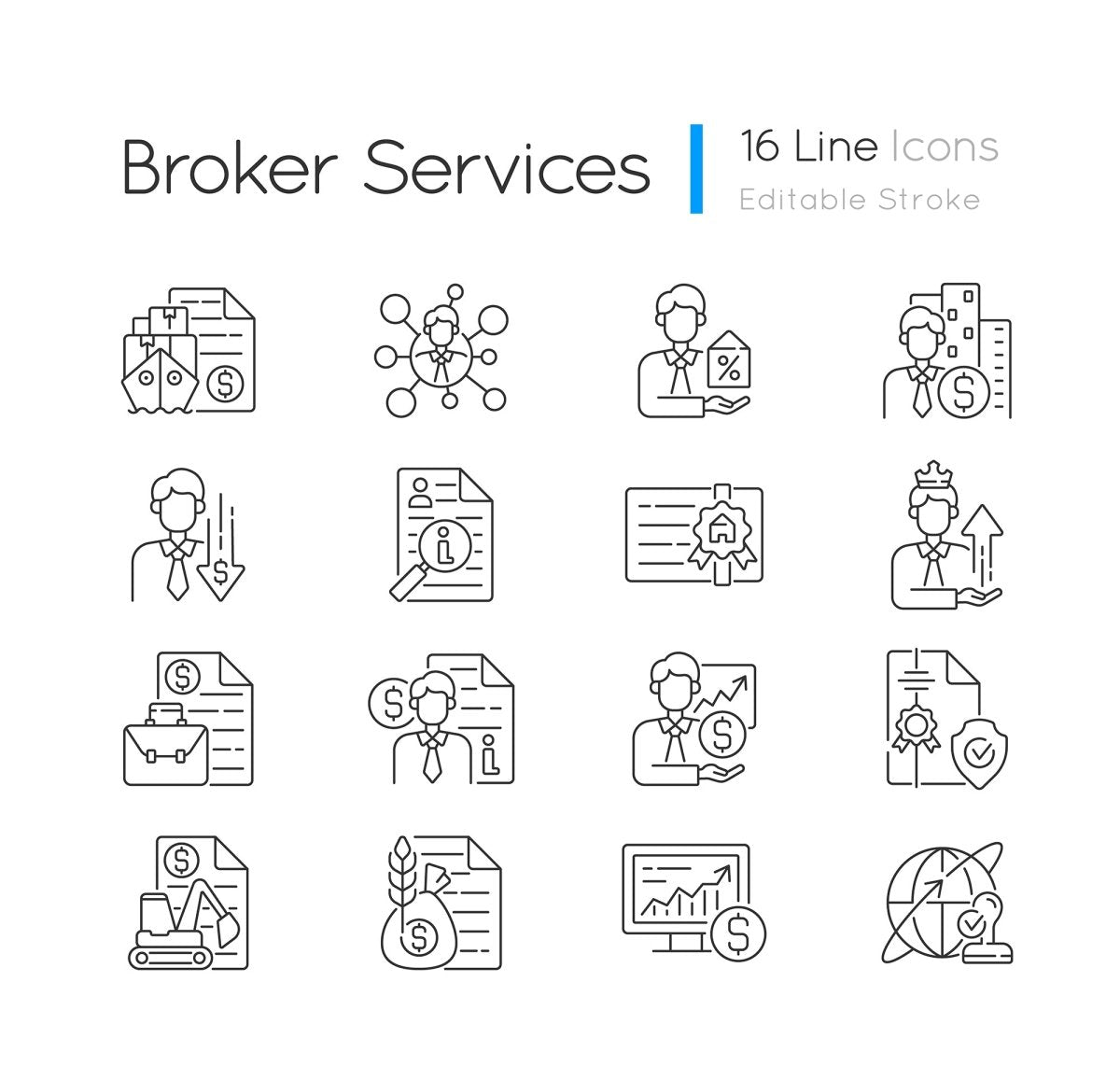 Business icons bundle