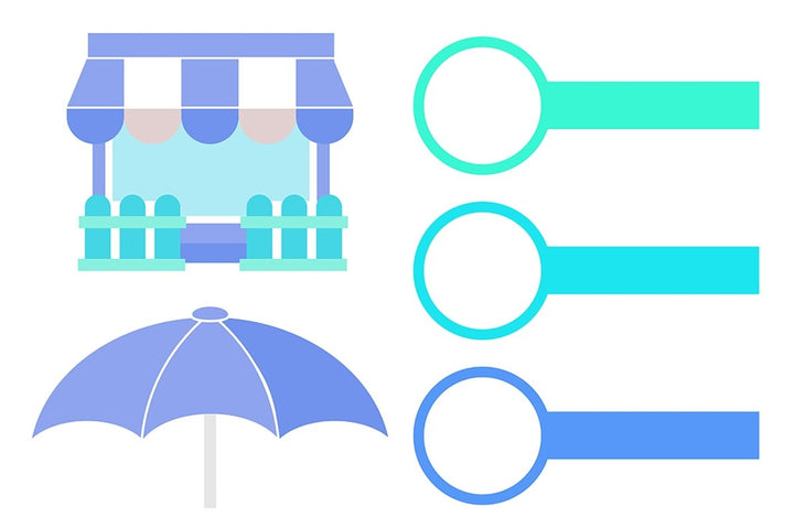 Business infographic chart template set