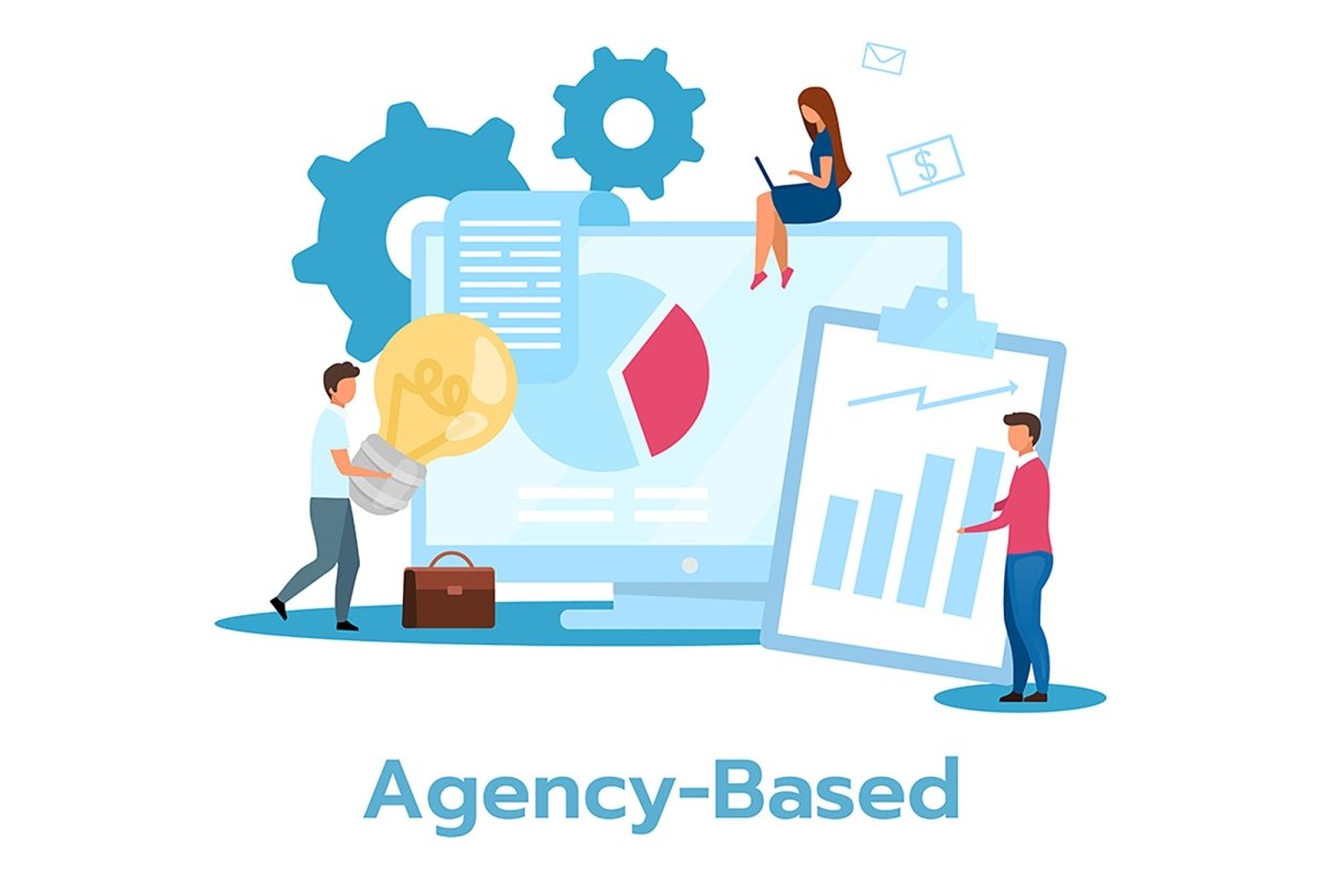 Business model flat vector illustrations set