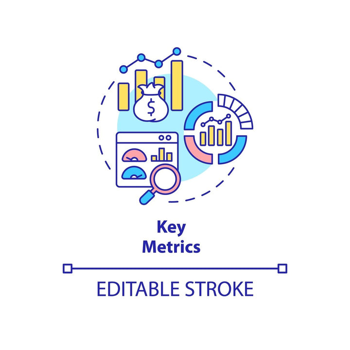 Business models concept icons bundle