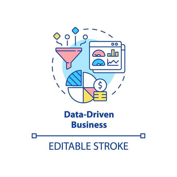 Business models concept icons bundle