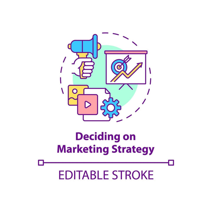 Business models concept icons bundle