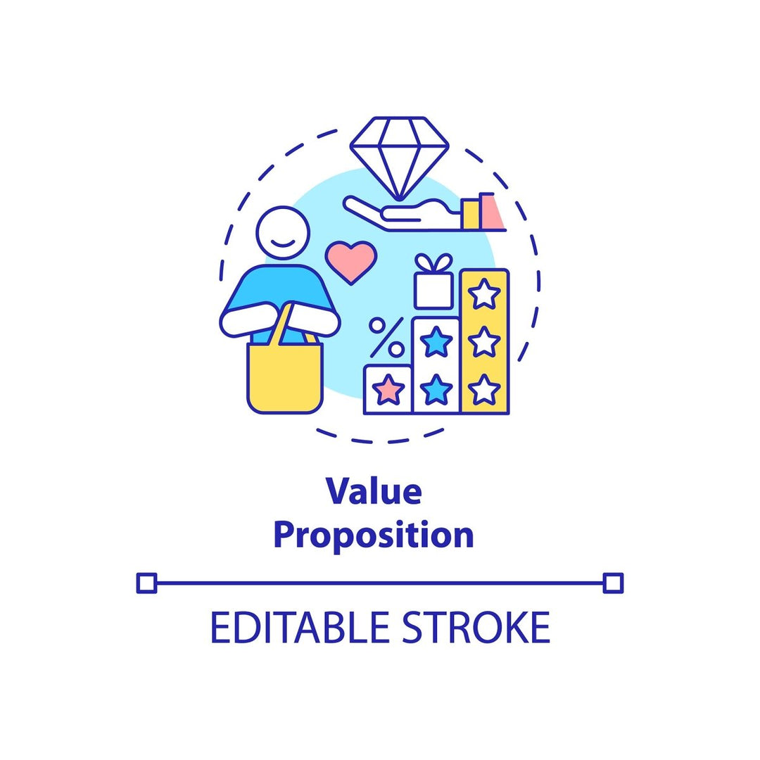 Business models concept icons bundle
