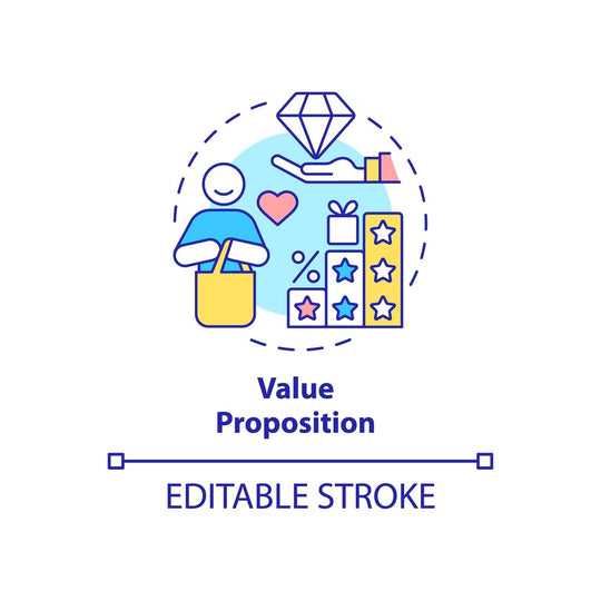 Business models concept icons bundle