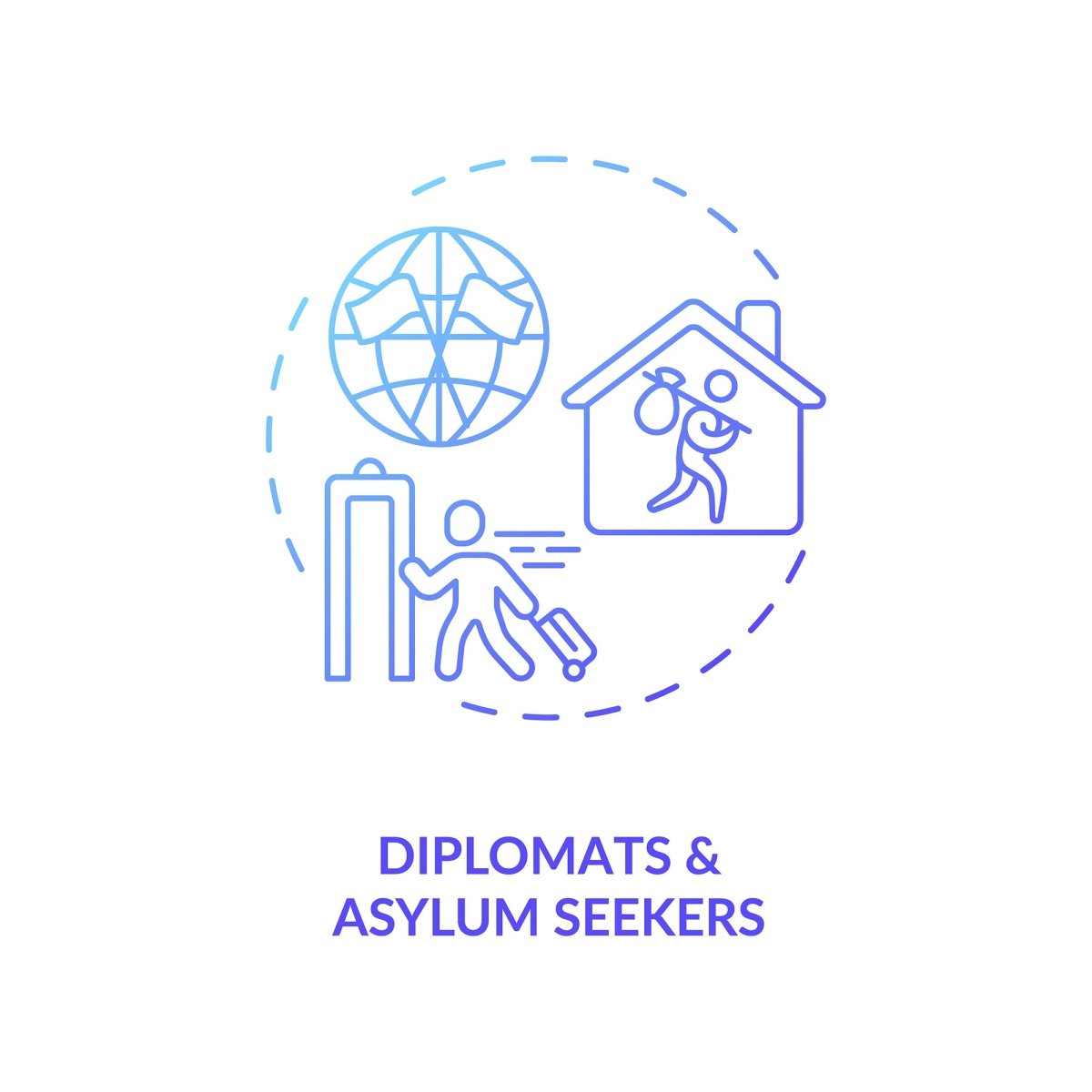 Business travel during coronavirus pandemic concept icons bundle