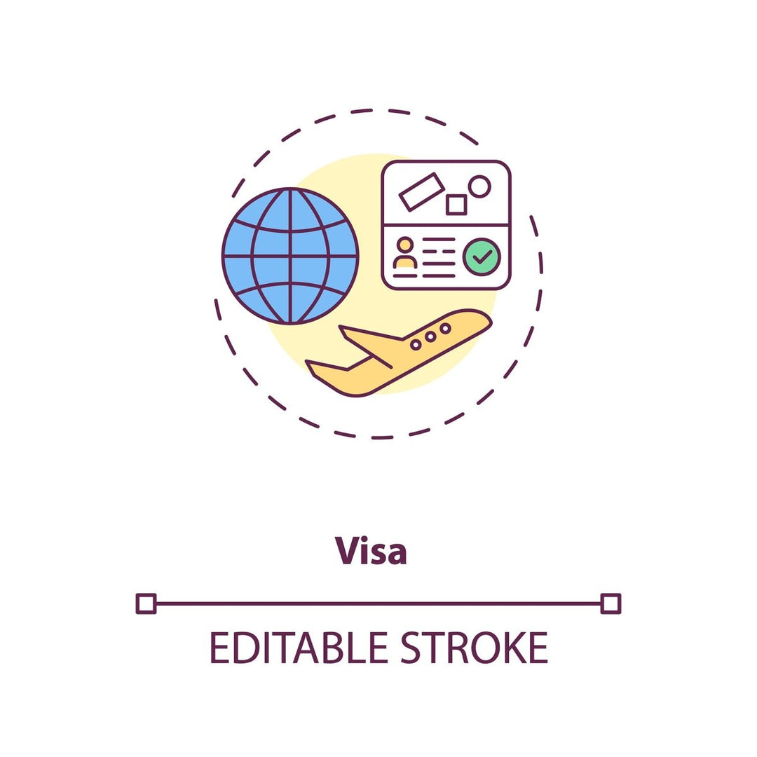 Business travel during coronavirus pandemic concept icons bundle