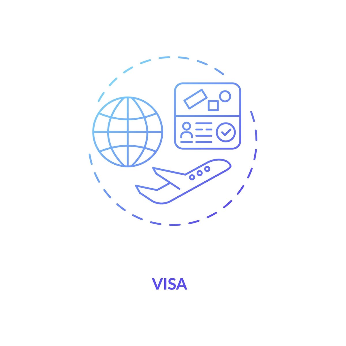 Business travel during coronavirus pandemic concept icons bundle