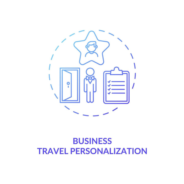 Business travel during coronavirus pandemic concept icons bundle