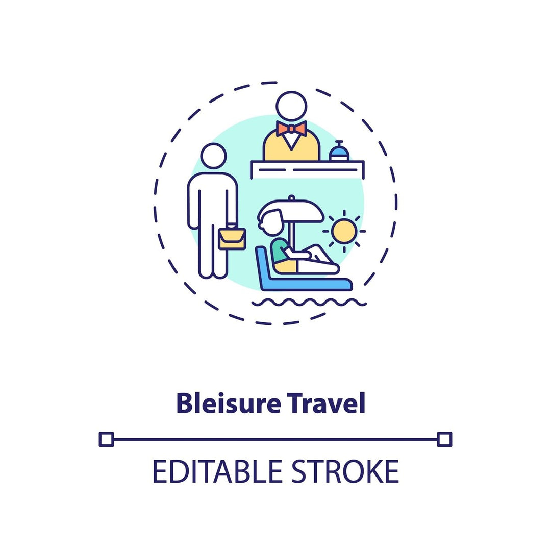 Business travel during coronavirus pandemic concept icons bundle