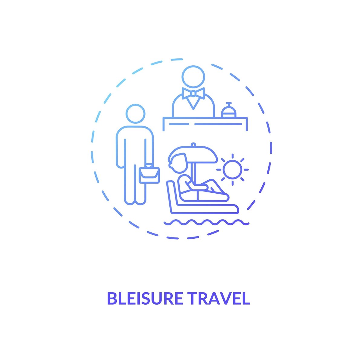 Business travel during coronavirus pandemic concept icons bundle
