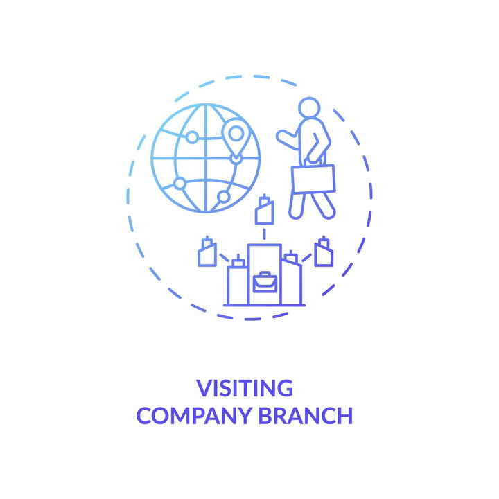 Business travel during coronavirus pandemic concept icons bundle