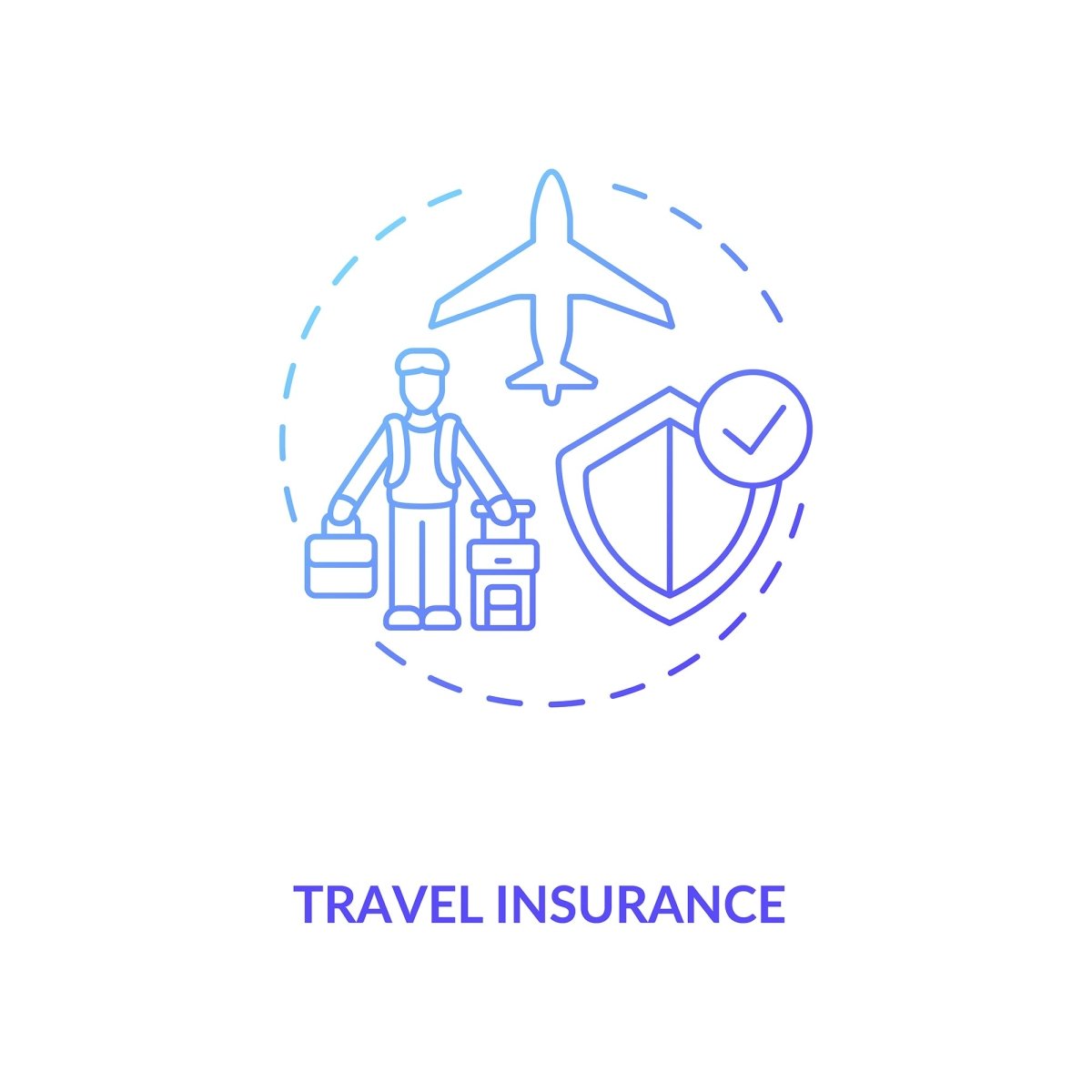Business travel during coronavirus pandemic concept icons bundle