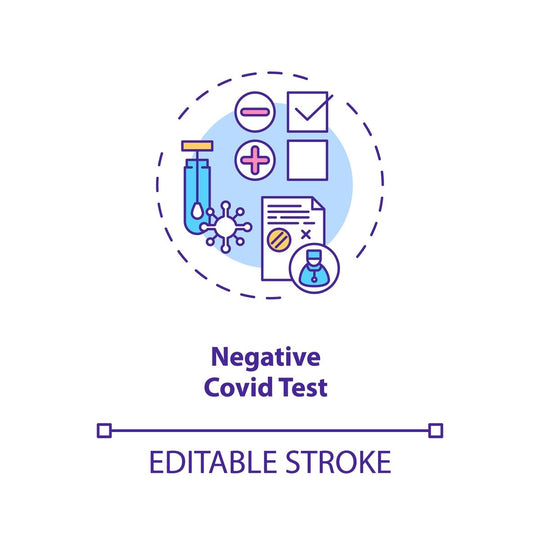 Business travel during coronavirus pandemic concept icons bundle